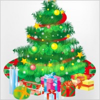 free_christmas_tree_and_gift_boxes_vector_graphic_267161