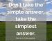 simplest-answer